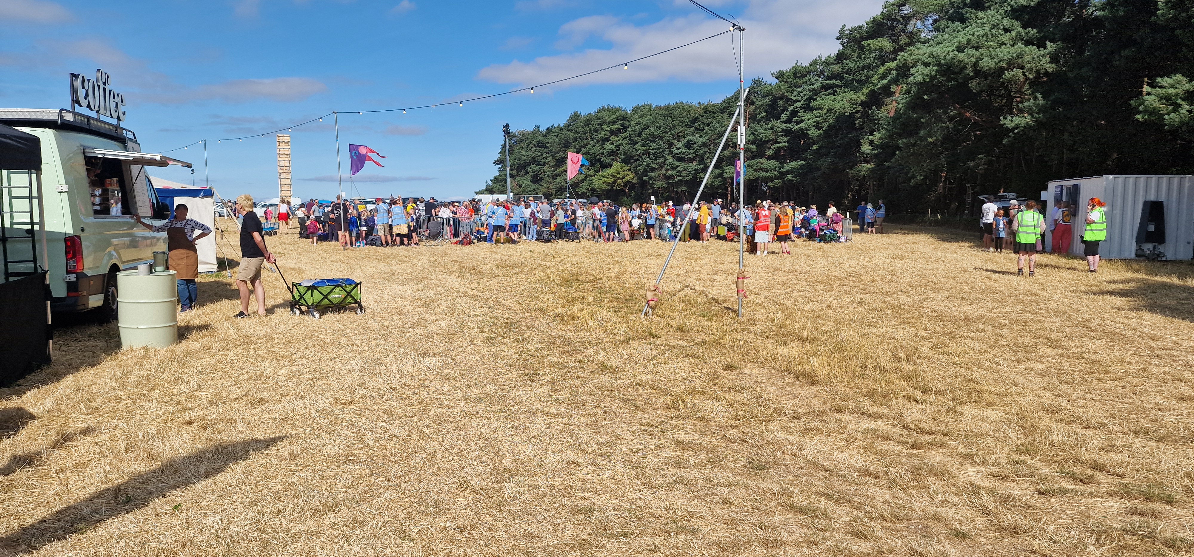 People queuing at Deershed Festival 2026 gate open at 10am